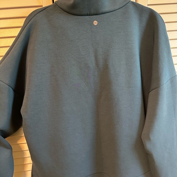 CALIA by Carrie Underwood Teal Quarter-Zip Sweatshirt - Picture 5 of 7
